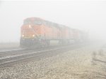 BNSF 7548 FOGGY DAY